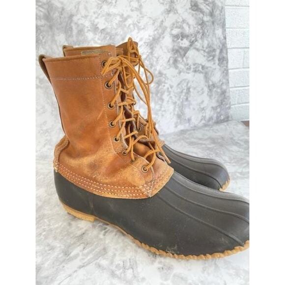 L.L. Bean Maine Hunting Shoes Boots Sz 13M Sherpa Liners Archival Vintage 1960s main image 11